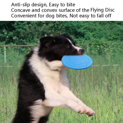 Pet Toy Flying Disc Pet Interactive Training Floating Water Bite-Resistant Soft Flying Disc(Orange)-garmade.com