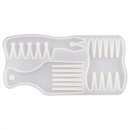 2 PCS DIY Crystal Elastic Mold Comb Silicone Mold(MD3618)-garmade.com