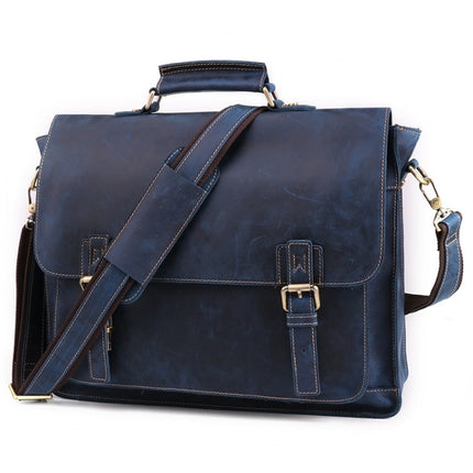 B515 Men 15.6 Inch Business Briefcase Multi-Function Laptop Bag(Blue)-garmade.com