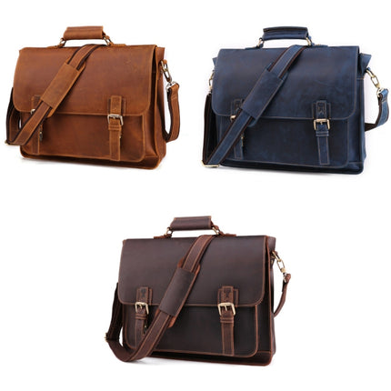 B515 Men 15.6 Inch Business Briefcase Multi-Function Laptop Bag(Blue)-garmade.com