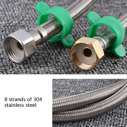 4 PCS 60cm Steel Hat 304 Stainless Steel Metal Knitting Hose Toilet Water Heater Hot And Cold Water High Pressure Pipe 4/8 inch DN15 Connecting Pipe-garmade.com