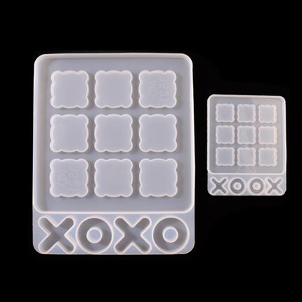 3 PCS DIY Crystal Elastic Chessboard Game Mold Nine Palace Game Chess Word Chess Mold, Specification: MD3922-garmade.com