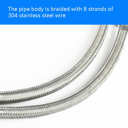 4 PCS Weave Stainless Steel Flexible Plumbing Pipes Cold Hot Mixer Faucet Water Pipe Hoses High Pressure Inlet Pipe, Specification: 80cm 1.8cm Copper Rod-garmade.com