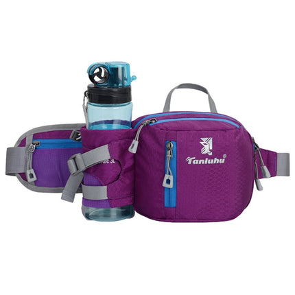 Tanluhu FK389 Outdoor Sports Waist Bag Multi-Purpose Running Water Bottle Bag Riding Carrying Case, Size: 2L(Purple)-garmade.com