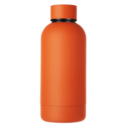 Double Stainless Steel Insulation Cup 350ml Mini Cup(Cinnabar Orange)-garmade.com