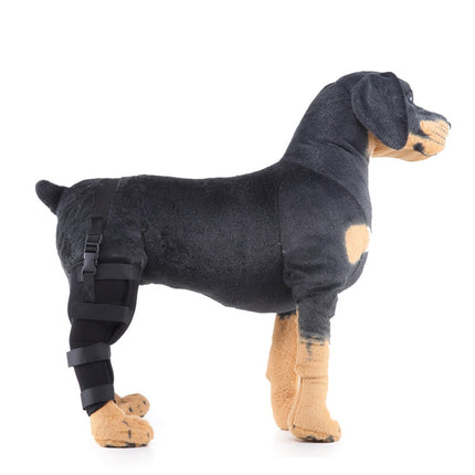HJ19 Pet Surgery Rehabilitation Back Leg Protector Walking Aids, Size: XS(Black Right Back Leg)-garmade.com