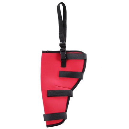 HJ19 Pet Surgery Rehabilitation Back Leg Protector Walking Aids, Size: XS(Red Right Back Leg)-garmade.com