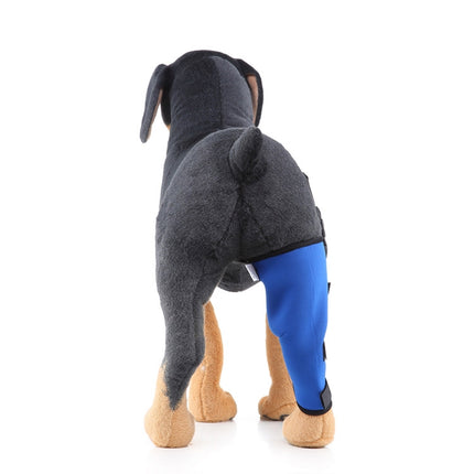 HJ19 Pet Surgery Rehabilitation Back Leg Protector Walking Aids, Size: XS(Blue Right Back Leg)-garmade.com