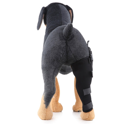 HJ19 Pet Surgery Rehabilitation Back Leg Protector Walking Aids, Size: S(Black Right Back Leg)-garmade.com