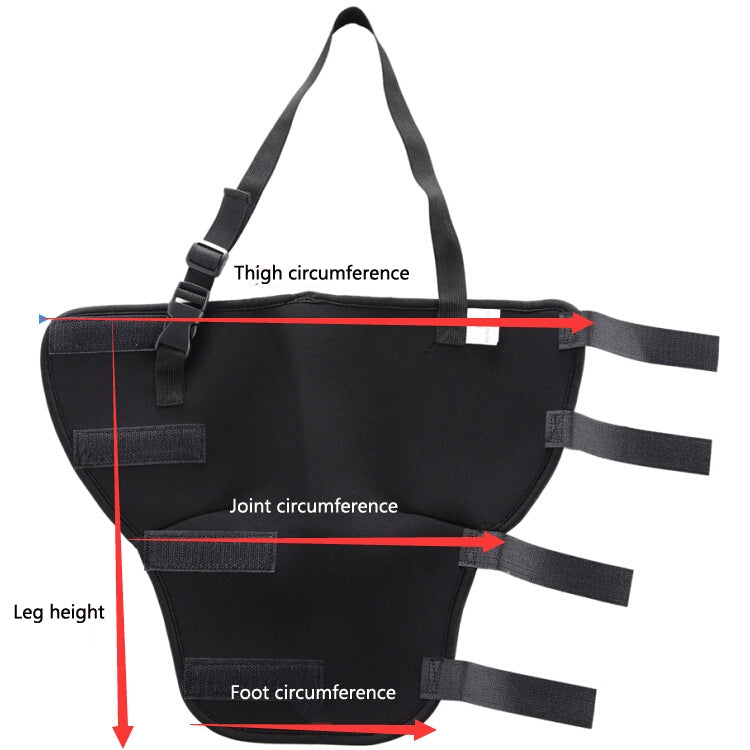 HJ19 Pet Surgery Rehabilitation Back Leg Protector Walking Aids, Size: S(Red Right Back Leg)-garmade.com