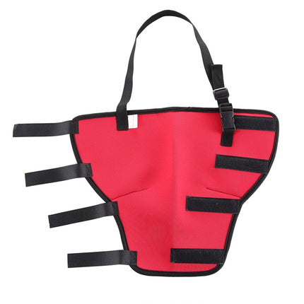 HJ19 Pet Surgery Rehabilitation Back Leg Protector Walking Aids, Size: M(Red Right Back Leg)-garmade.com