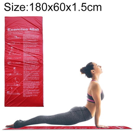 Foldable Fitness Exercise Gymnastics Mat School Gym Sit-Up Sponge Mat, Specification: 180x60x1.5cm-garmade.com