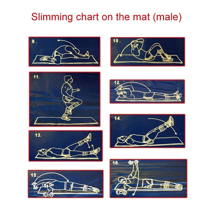 Foldable Fitness Exercise Gymnastics Mat School Gym Sit-Up Sponge Mat, Specification: 180x60x1.5cm-garmade.com