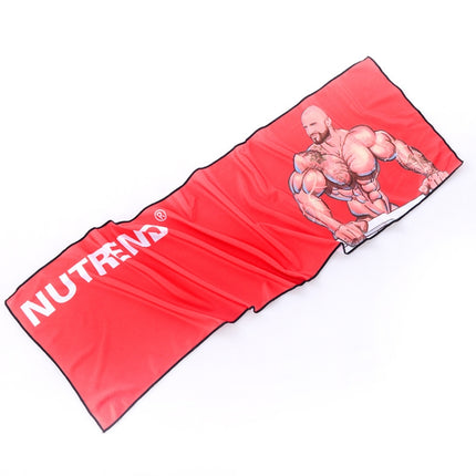 Gym Sports Cold Feeling Sweat-Absorbent Quick-Drying Cold Towel(Red Muscle Macho)-garmade.com