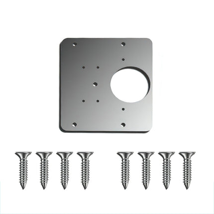 2 PCS Stainless Steel Hinge Repair Installer, Specification: Single Plate +8 screw-garmade.com