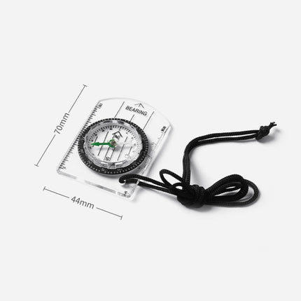 4 PCS 2 in 1 Compass With Map Measuring Ruler Outdoor Multifunctional Compass-garmade.com