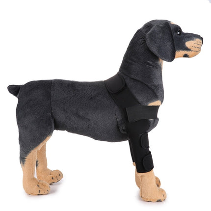 Pet Dog Leg Knee Guard Surgery Injury Protective Cover, Size: S(Classic Model (Black))-garmade.com