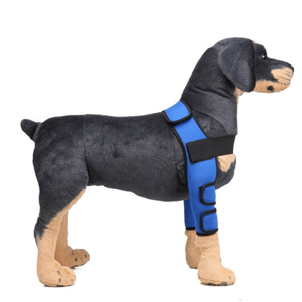 Pet Dog Leg Knee Guard Surgery Injury Protective Cover, Size: S(Classic Model (Blue))-garmade.com