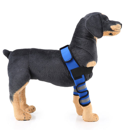 Pet Dog Leg Knee Guard Surgery Injury Protective Cover, Size: L(Anti-glory Model (Blue))-garmade.com