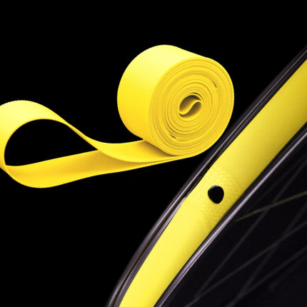 20 PCS Road Mountain Bike Anti-Stab Tire Pad Bicycle Wheel Set PVC Spoke Lining Tape, Colour: Yellow(26inch x 18mm)-garmade.com