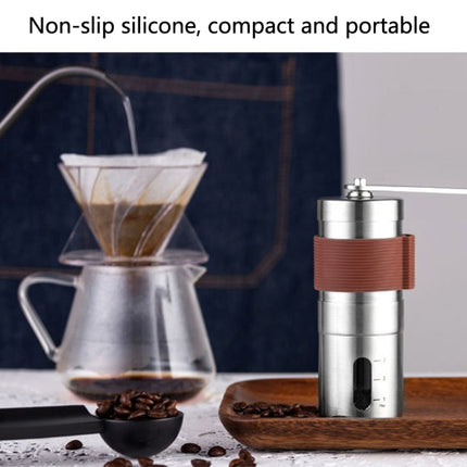 Portable Hand Crank Coffee Machine Stainless Steel Manual Grinder(Medium)-garmade.com