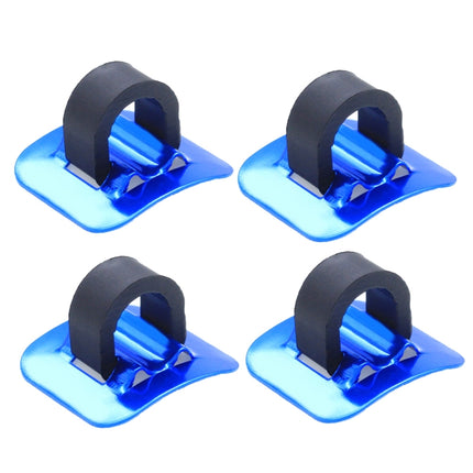 10 PCS Mountain Road Bicycle Hose Line Guide Adhesive Wire Seat Frame Cable Fixing C Buckle, Style: Plastic Buckle(Blue)-garmade.com