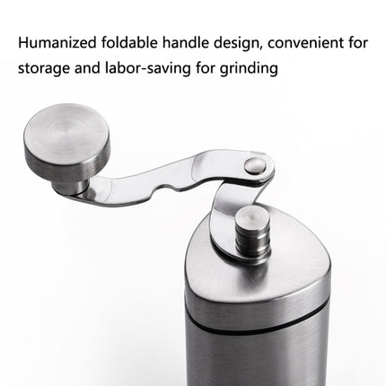 Household Stainless Steel Hand-Cranked Coffee Machine Grinder(Stainless Steel Model)-garmade.com