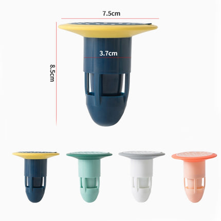 4 PCS Floor Drain Deodorizer Sewer Deodorant Cover Bathroom Toilet Anti-Cockroach Insect-Proof Cover(Blue)-garmade.com