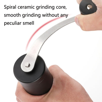Hand Crank Coffee Machine Manual Pepper Mill Grinder(Mid Black)-garmade.com