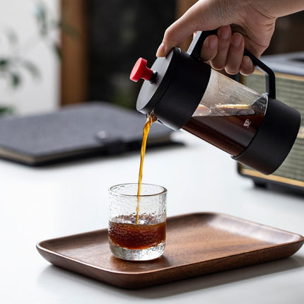 Household Hand Brewed Coffee French Filter Press Pot Glass Tea Maker(1000ml)-garmade.com