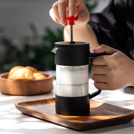 Household Hand Brewed Coffee French Filter Press Pot Glass Tea Maker(350ml)-garmade.com
