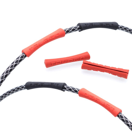 20 PCS TRLREQ Mountain Road Bicycle Frame Opening Protective Cover Variable Speed Brake Line Tube Car Paint Anti-Abrasion Rubber Cover(Red)-garmade.com
