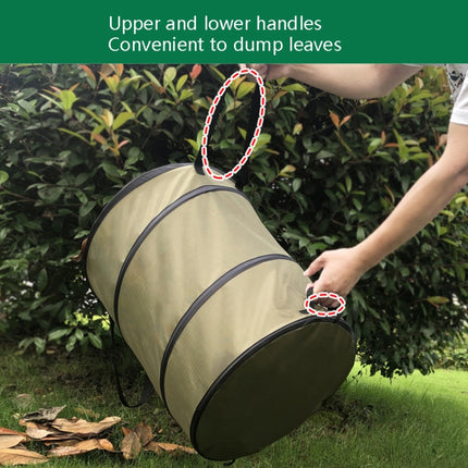 Pop-Up Outdoor Trash Can Lawn Garden Portable Leaves Garbage Bag, Size: S-garmade.com