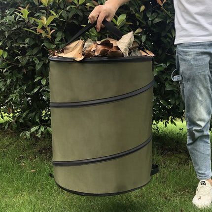 Pop-Up Outdoor Trash Can Lawn Garden Portable Leaves Garbage Bag, Size: M-garmade.com