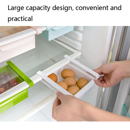 5 PCS TM15010 Refrigerator Pull-Free Storage Box Drawer Egg Storage Freezer Box(Pink)-garmade.com