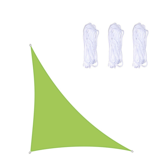 Triangle Outdoor Garden Sunshade Sail Waterproof Anti-UV Canopy, Size: 3m x 3m x 4.3m(Green)-garmade.com