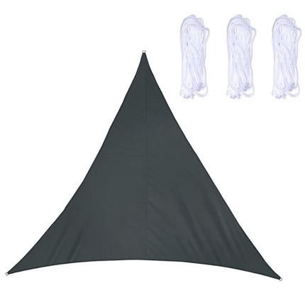 Triangle Outdoor Garden Sunshade Sail Waterproof Anti-UV Canopy, Size: 2m x 2m x 2m(Black)-garmade.com