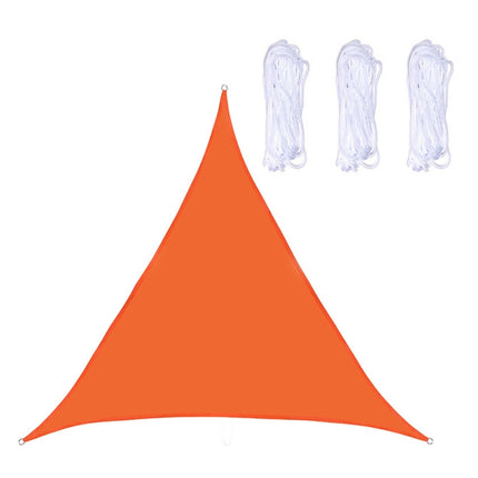 Triangle Outdoor Garden Sunshade Sail Waterproof Anti-UV Canopy, Size: 2.4m x 2.4m x 2.4m(Orange)-garmade.com