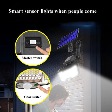 TG-TY085 Solar Outdoor Human Body Induction Wall Light Household Garden Waterproof Street Light wIth Remote Control, Spec: 96 LED Separated-garmade.com