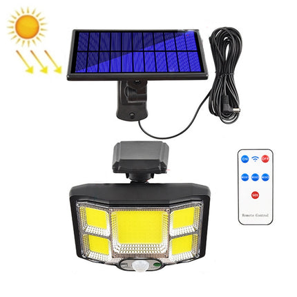 TG-TY085 Solar Outdoor Human Body Induction Wall Light Household Garden Waterproof Street Light wIth Remote Control, Spec: 168 COB Separated-garmade.com