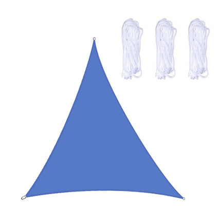 Triangle Outdoor Garden Sunshade Sail Waterproof Anti-UV Canopy, Size: 3m x 3m x 3m(Royal Blue)-garmade.com