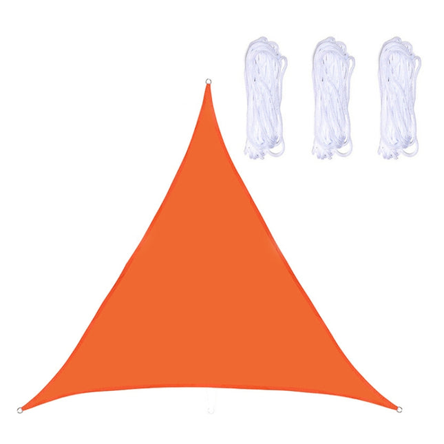 Triangle Outdoor Garden Sunshade Sail Waterproof Anti-UV Canopy, Size: 3.6m x 3.6m x 3.6m(Orange)-garmade.com