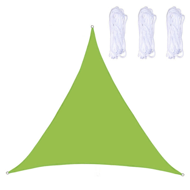 Triangle Outdoor Garden Sunshade Sail Waterproof Anti-UV Canopy, Size: 4m x 4m x 4m(Green)-garmade.com
