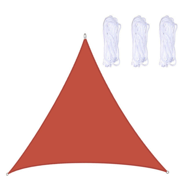 Triangle Outdoor Garden Sunshade Sail Waterproof Anti-UV Canopy, Size: 4m x 4m x 4m(Red)-garmade.com
