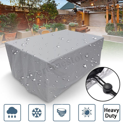 Outdoor Garden Tables And Chairs Dustproof And Waterproof Cover, Size: 242x162x100cm-garmade.com