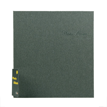 12 Inch 40 Pages Laminated Photo Album Sticky Retro DIY Photo Album( Gray)-garmade.com