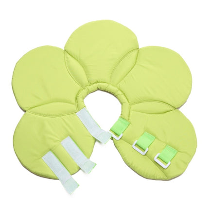 Pet Protection Collar Dog Flower Protection Collar, Specification: L(Green)-garmade.com