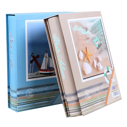 2 PCS 6 Inch 4R 200 Sheets Photo Album Interstitial Album Baby Growth Photo Album(MX2-401 Two-color Mix)-garmade.com