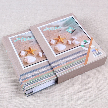 2 PCS 6 Inch 4R 200 Sheets Photo Album Interstitial Album Baby Growth Photo Album(MX2-401 Two-color Mix)-garmade.com