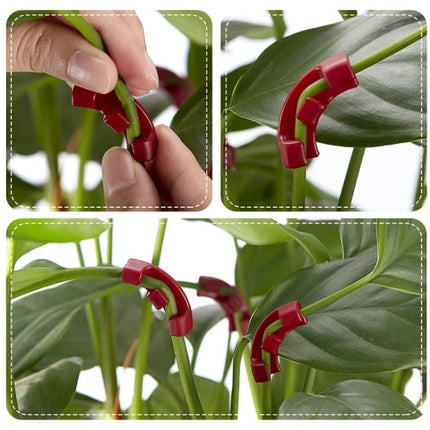 20PCS Y0082 90 Degree Plant Bender Auxiliary Device Gardening Plant Tool(Red)-garmade.com